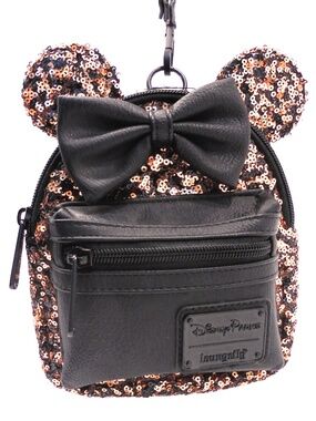 Loungefly - Disney Parks Minnie Mouse Belle of the Ball Bronze Sequin Wristlet